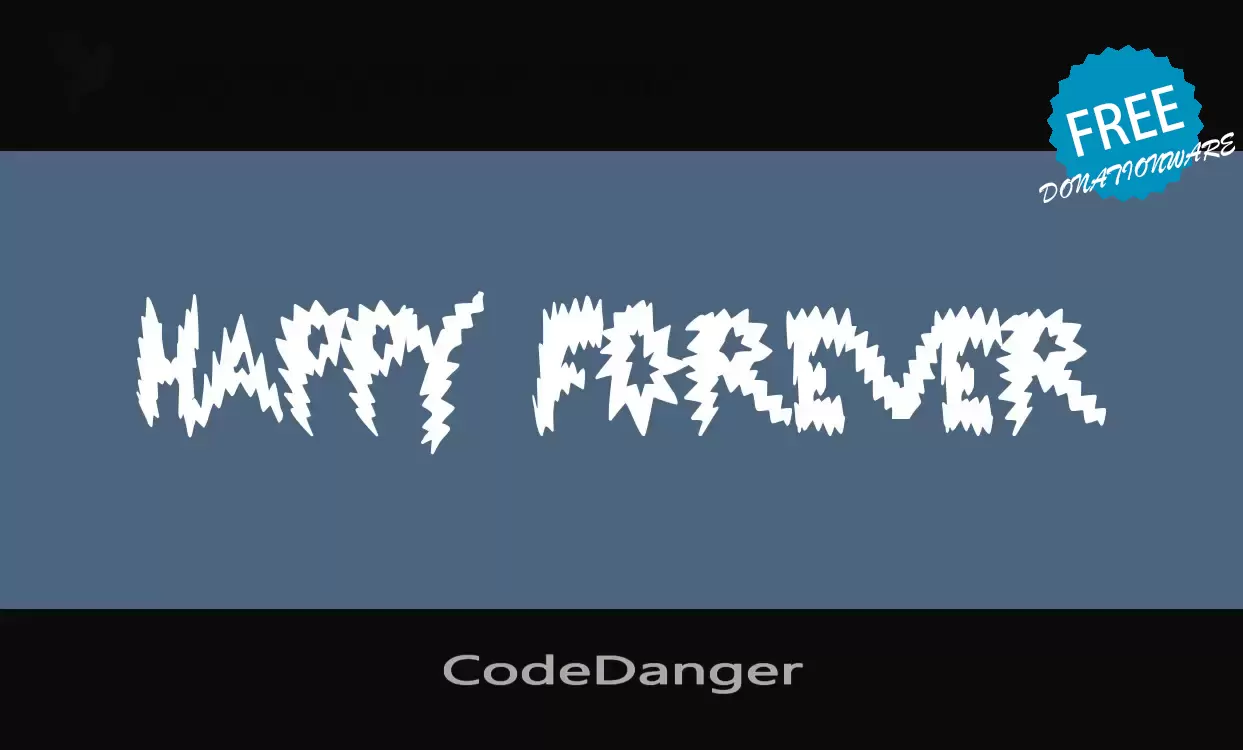 Font Sample of CodeDanger