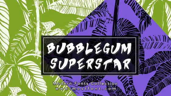 Typographic Design of Bubblegum-Superstar