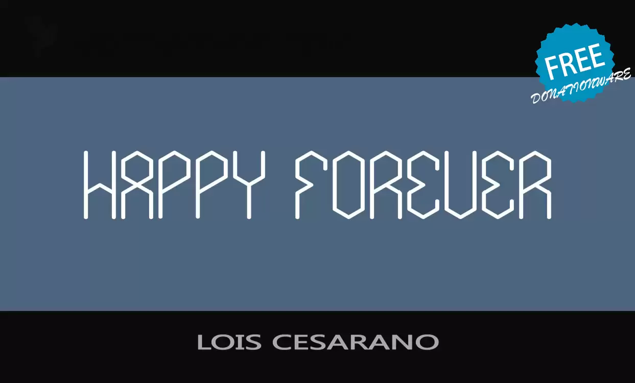 Font Sample of LOIS-CESARANO