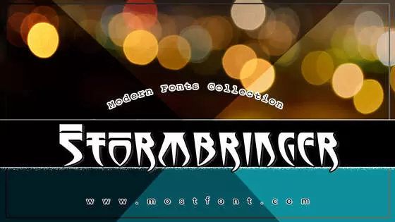 「Stormbringer」字体排版图片