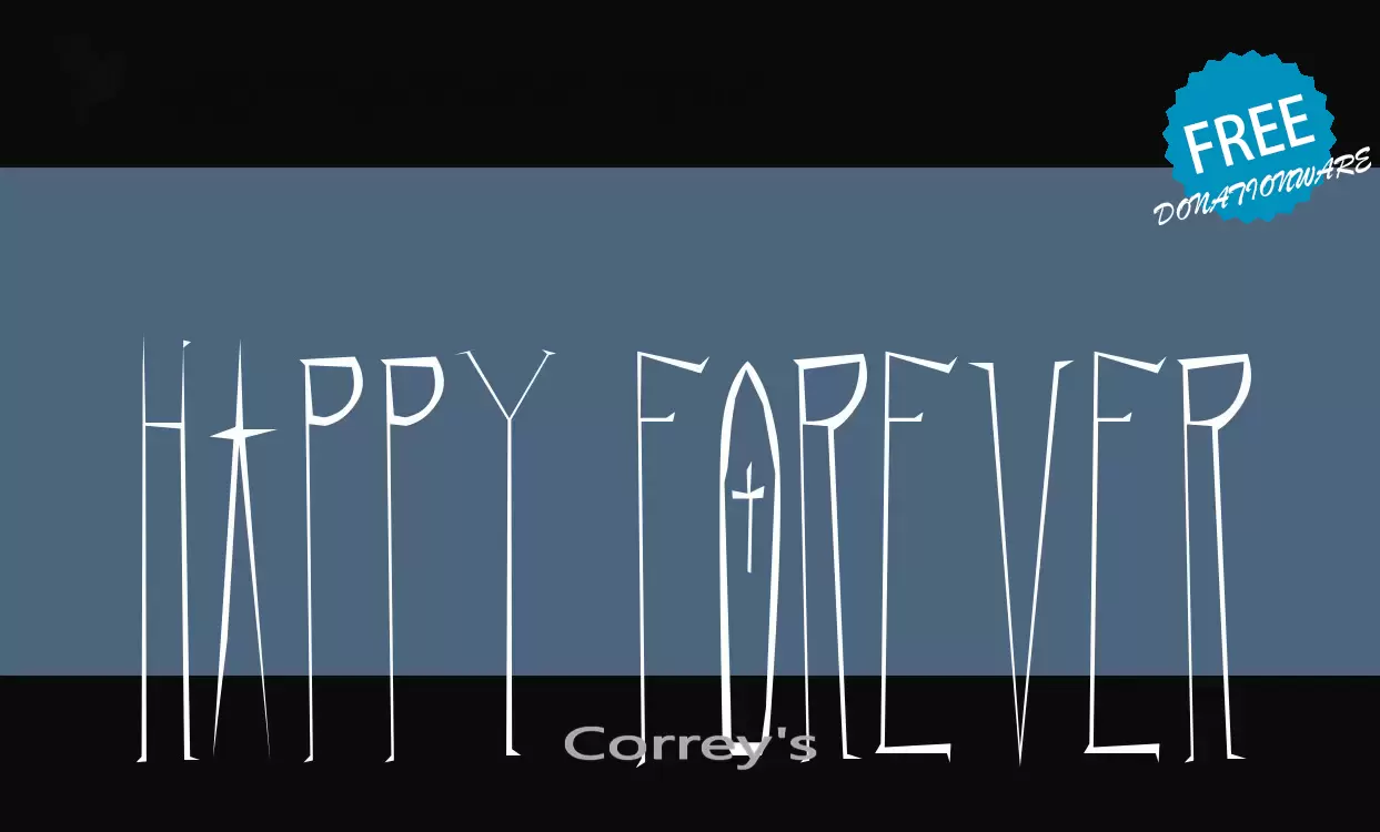 Font Sample of Correy's