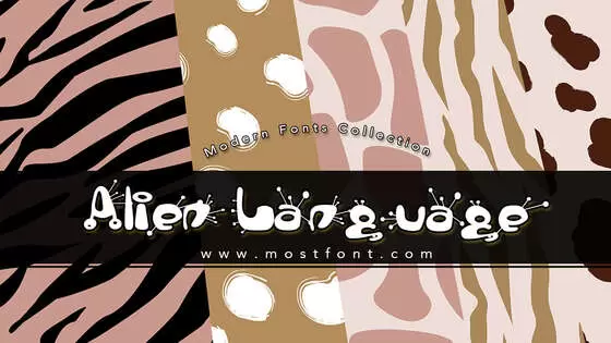 Typographic Design of Alien-Language