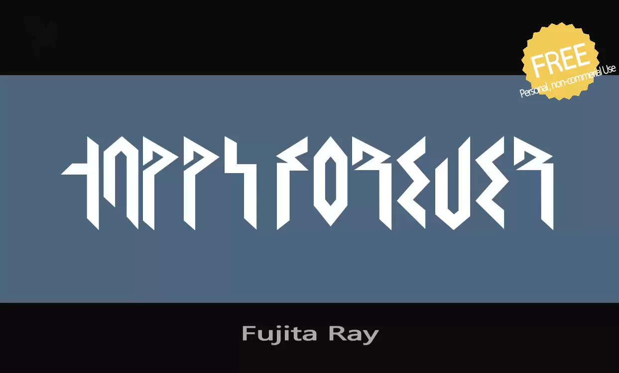 Font Sample of Fujita-Ray
