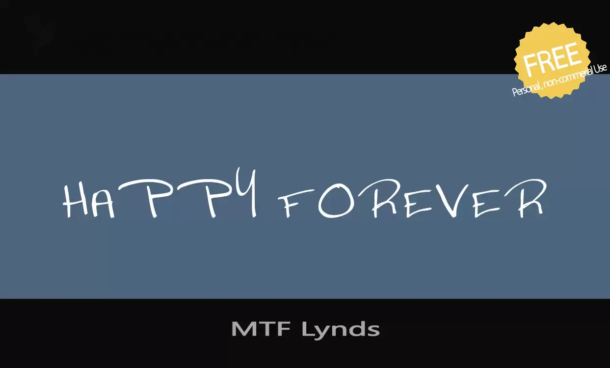 「MTF-Lynds」字体效果图