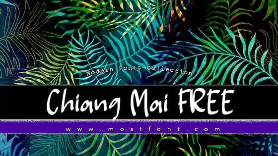 「Chiang-Mai-FREE」字体排版图片