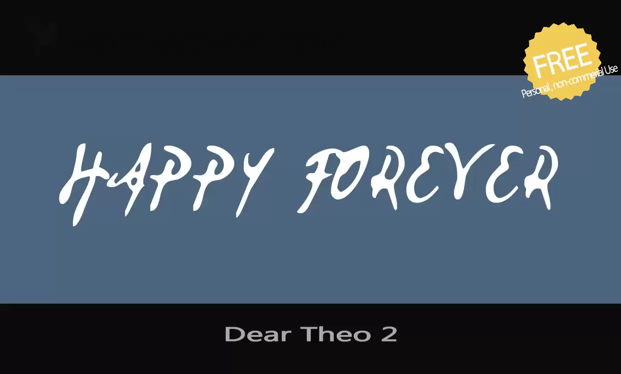 「Dear-Theo-2」字体效果图