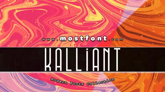 Typographic Design of Kalliant