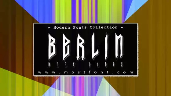 「Berlin-Dark-Party」字体排版图片