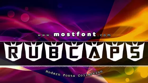 Typographic Design of RubCaps-Decepticon