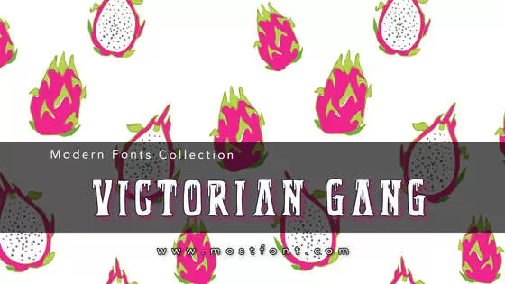 「Victorian-Gang」字体排版样式