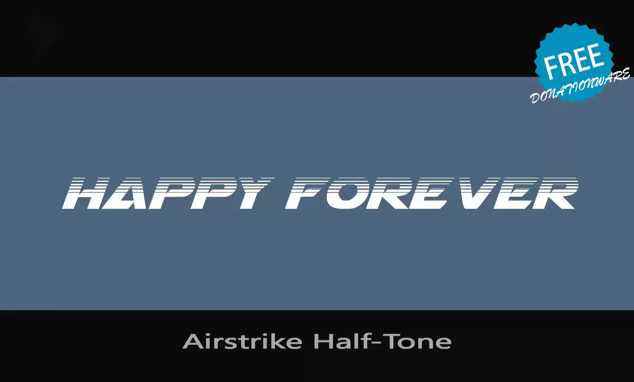 Sample of Airstrike-Half-Tone