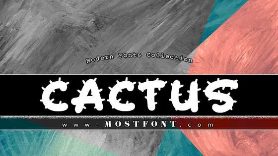 「Cactus-Cuties」字体排版样式