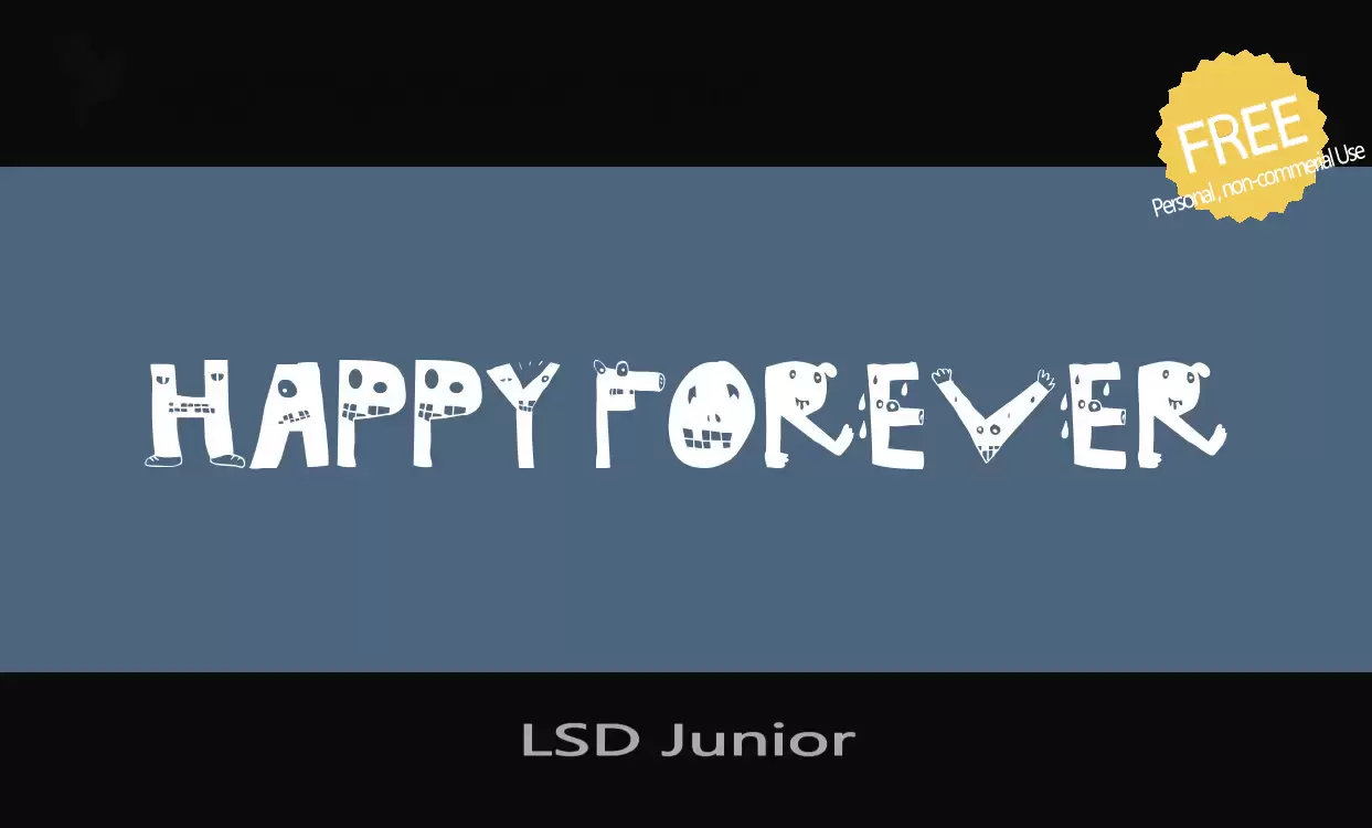 「LSD-Junior」字体效果图