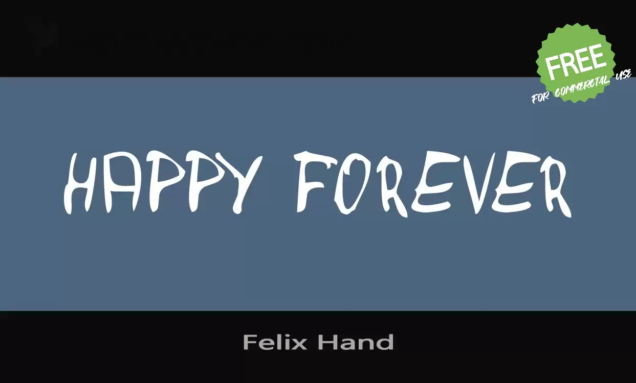 「Felix-Hand」字体效果图