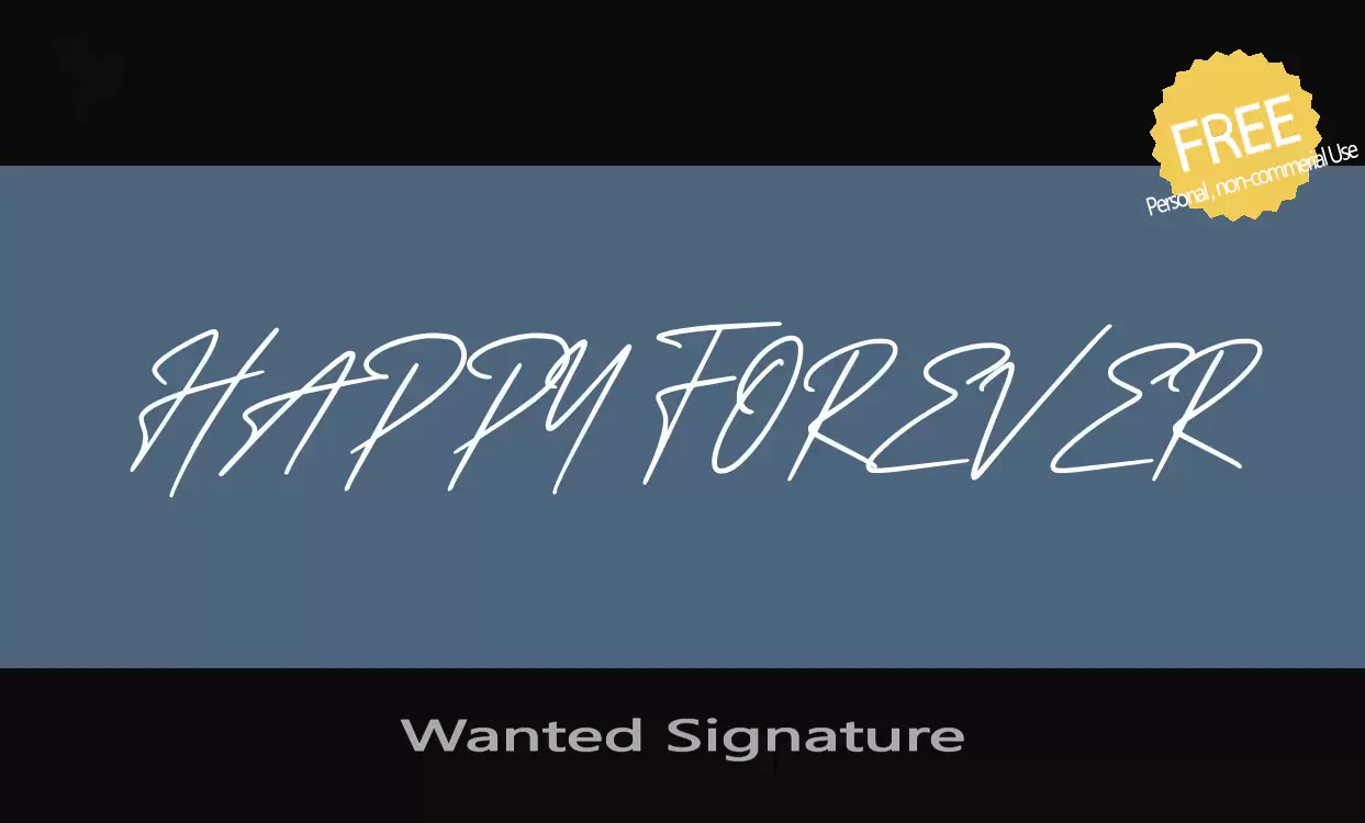 Sample of Wanted-Signature