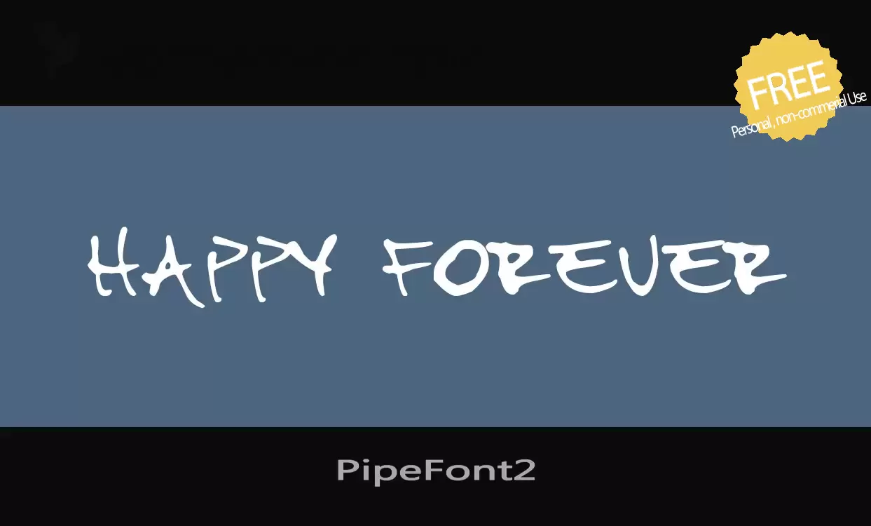 「PipeFont2」字体效果图