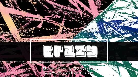 「Crazy」字体排版图片