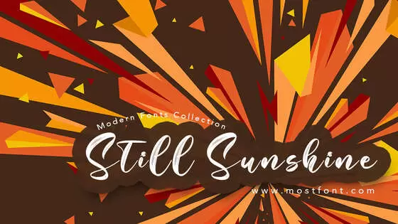 Typographic Design of Still-Sunshine