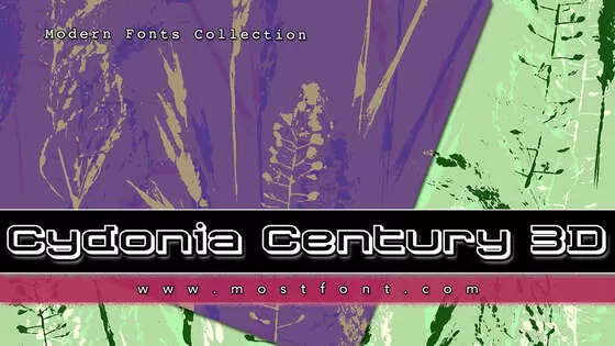 「Cydonia-Century-3D」字体排版样式