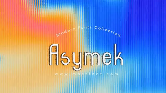 「Asymek」字体排版图片