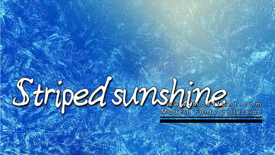 「Stripedsunshine」字体排版样式