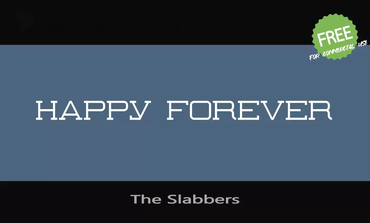 「The-Slabbers」字体效果图