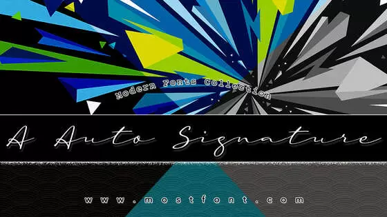 Typographic Design of A-Auto-Signature