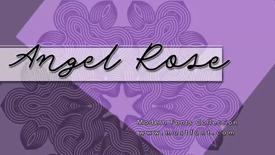 「Angel-Rose」字体排版样式