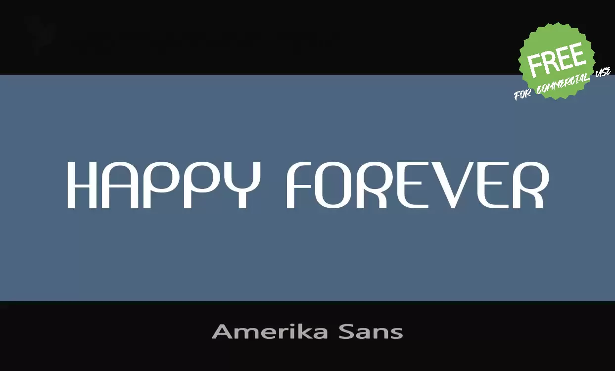 Font Sample of Amerika-Sans