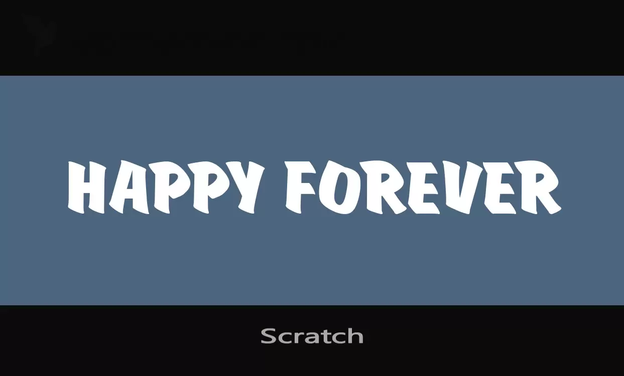 「Scratch」字体效果图