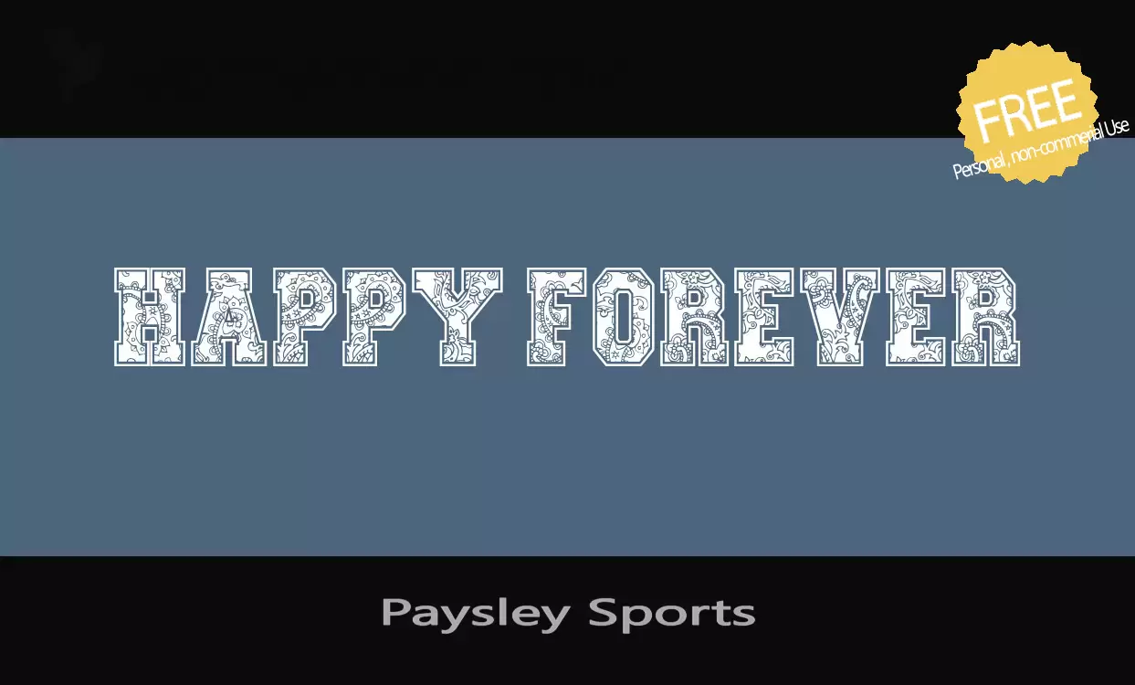 Sample of Paysley-Sports