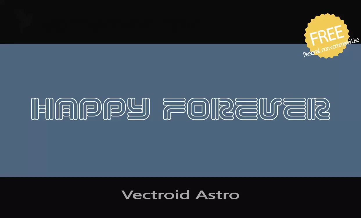 「Vectroid-Astro」字体效果图