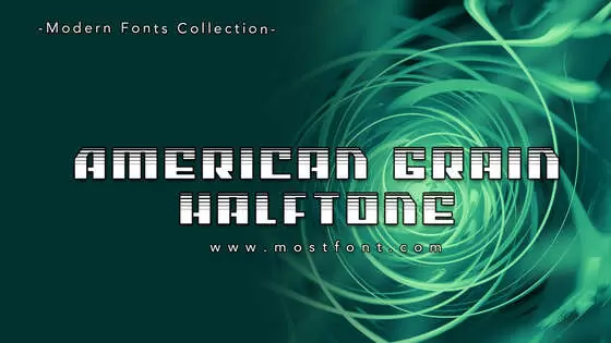 Typographic Design of American-Grain-Halftone