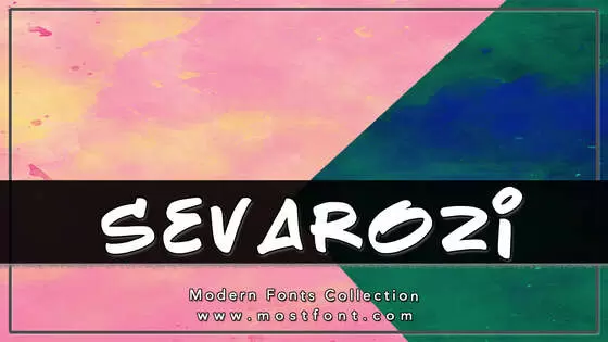 「Sevarozi」字体排版图片