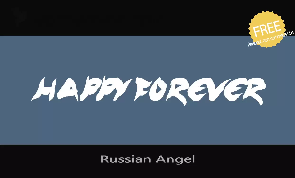 「Russian-Angel」字体效果图