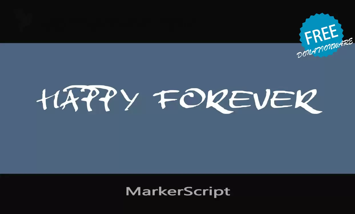 Font Sample of MarkerScript