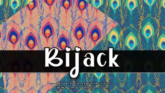 「Bijack」字体排版样式