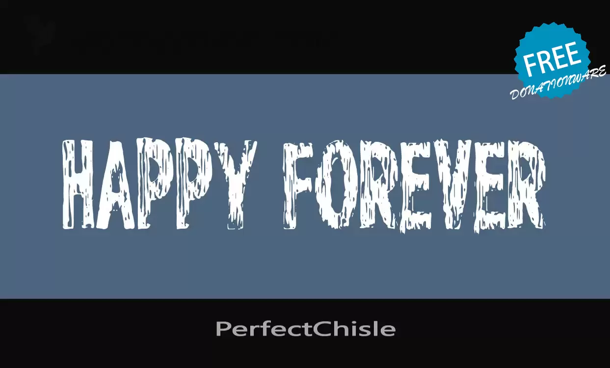 Font Sample of PerfectChisle