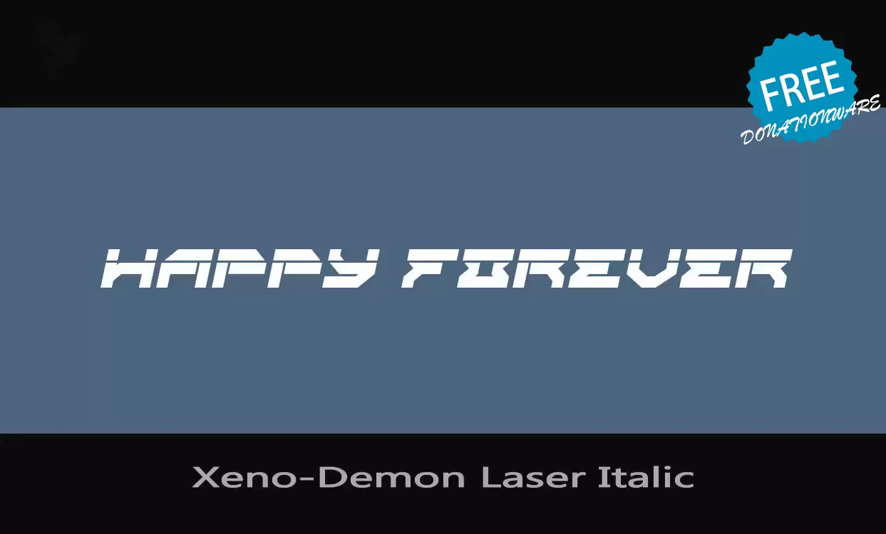 Sample of Xeno-Demon-Laser-Italic