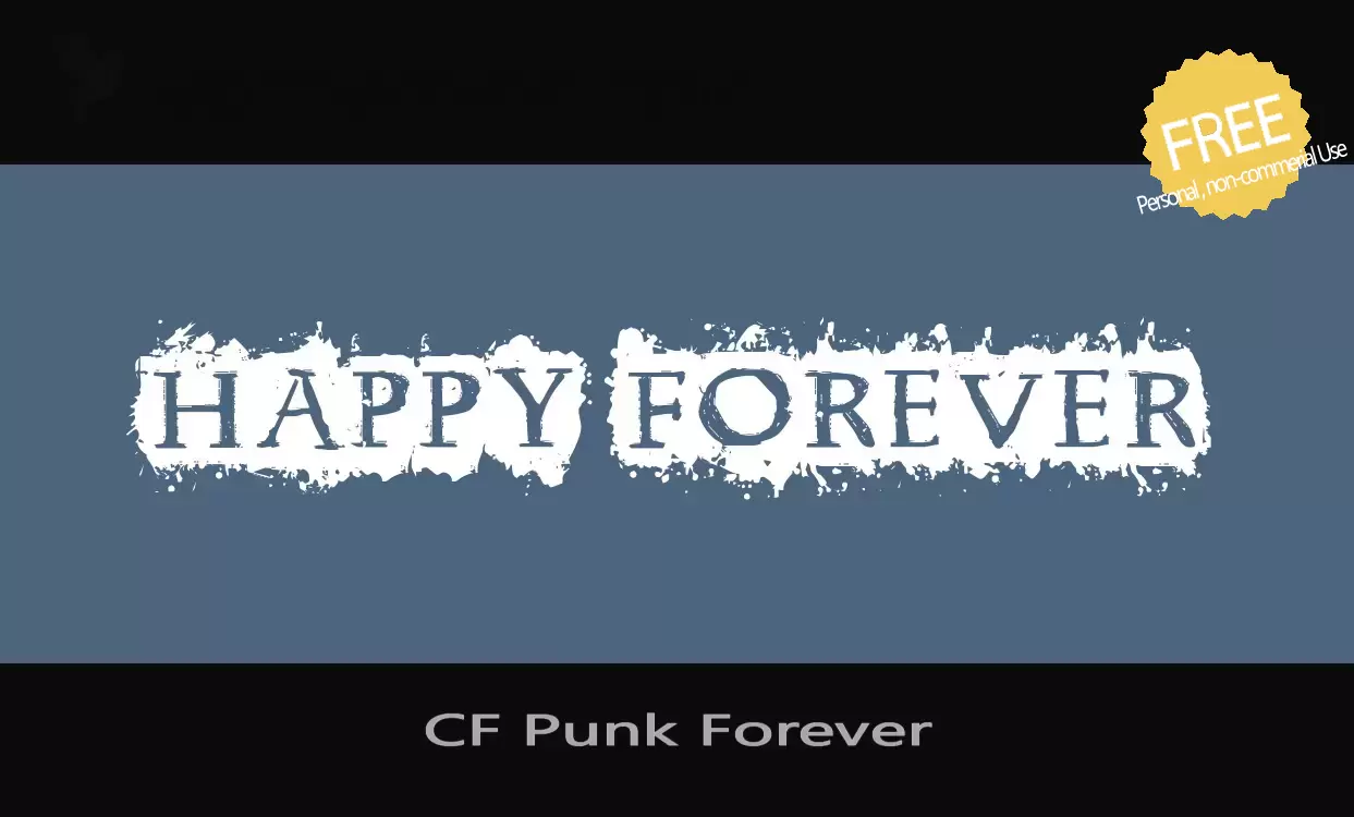 「CF-Punk-Forever」字体效果图