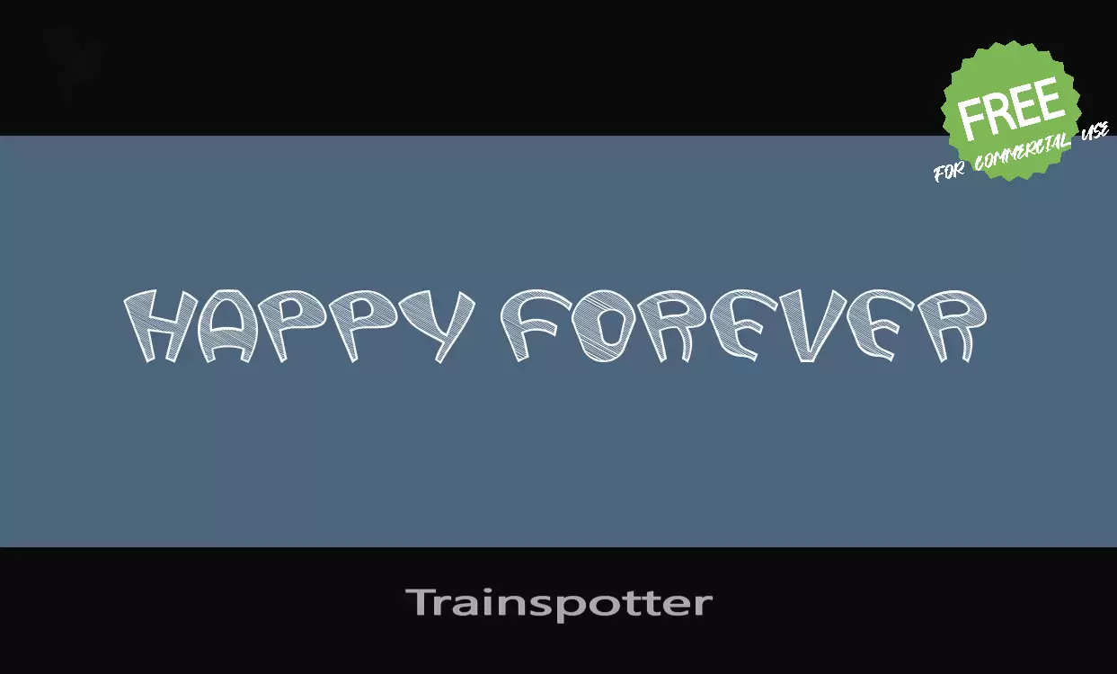 「Trainspotter」字体效果图