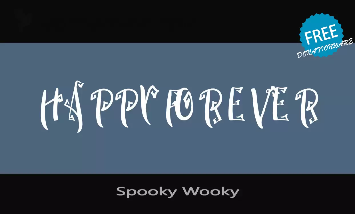 「Spooky-Wooky」字体效果图