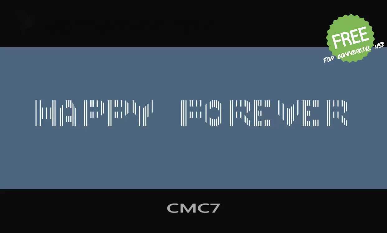 Sample of CMC7