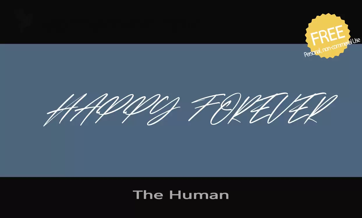 「The-Human」字体效果图