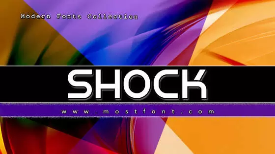 「Shock」字体排版图片