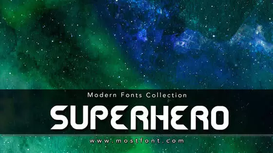 Typographic Design of SUPERHERO