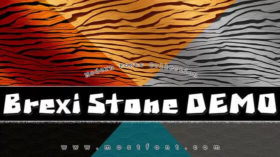 Typographic Design of Brexi-Stone-DEMO
