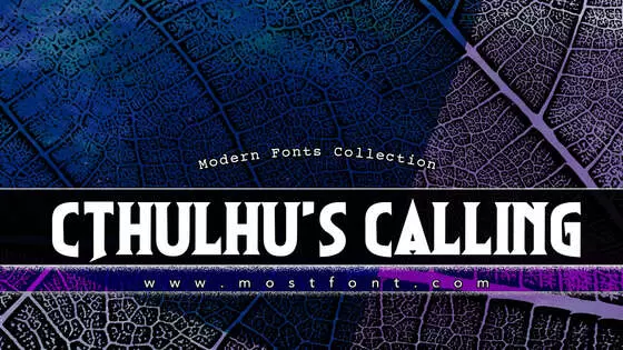 Typographic Design of Cthulhu's-Calling