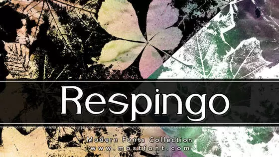 「Respingo」字体排版图片