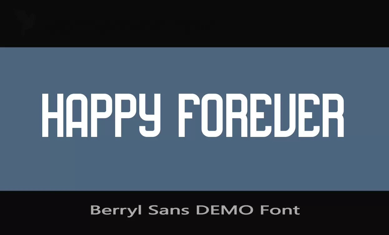 Font Sample of Berryl-Sans-DEMO-Font